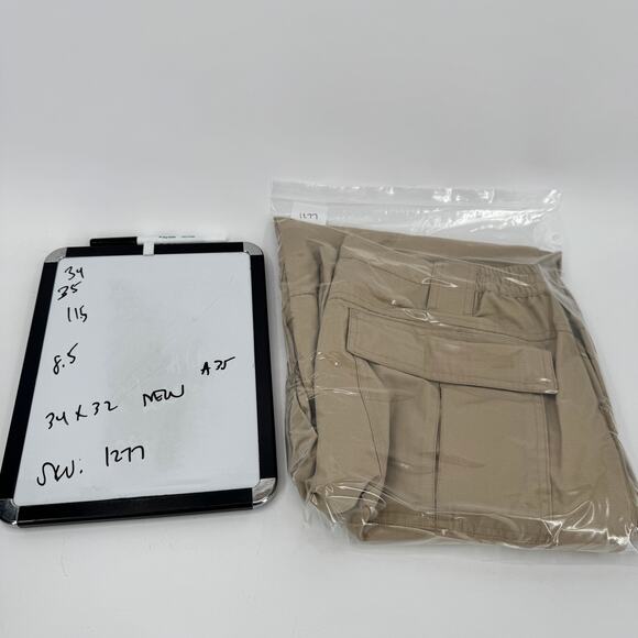 CQR Tactical Pants Mens 34 (34x35 ACTUAL) Ripstop Khaki Tan Cargo Utility NEW - Picture 9 of 9